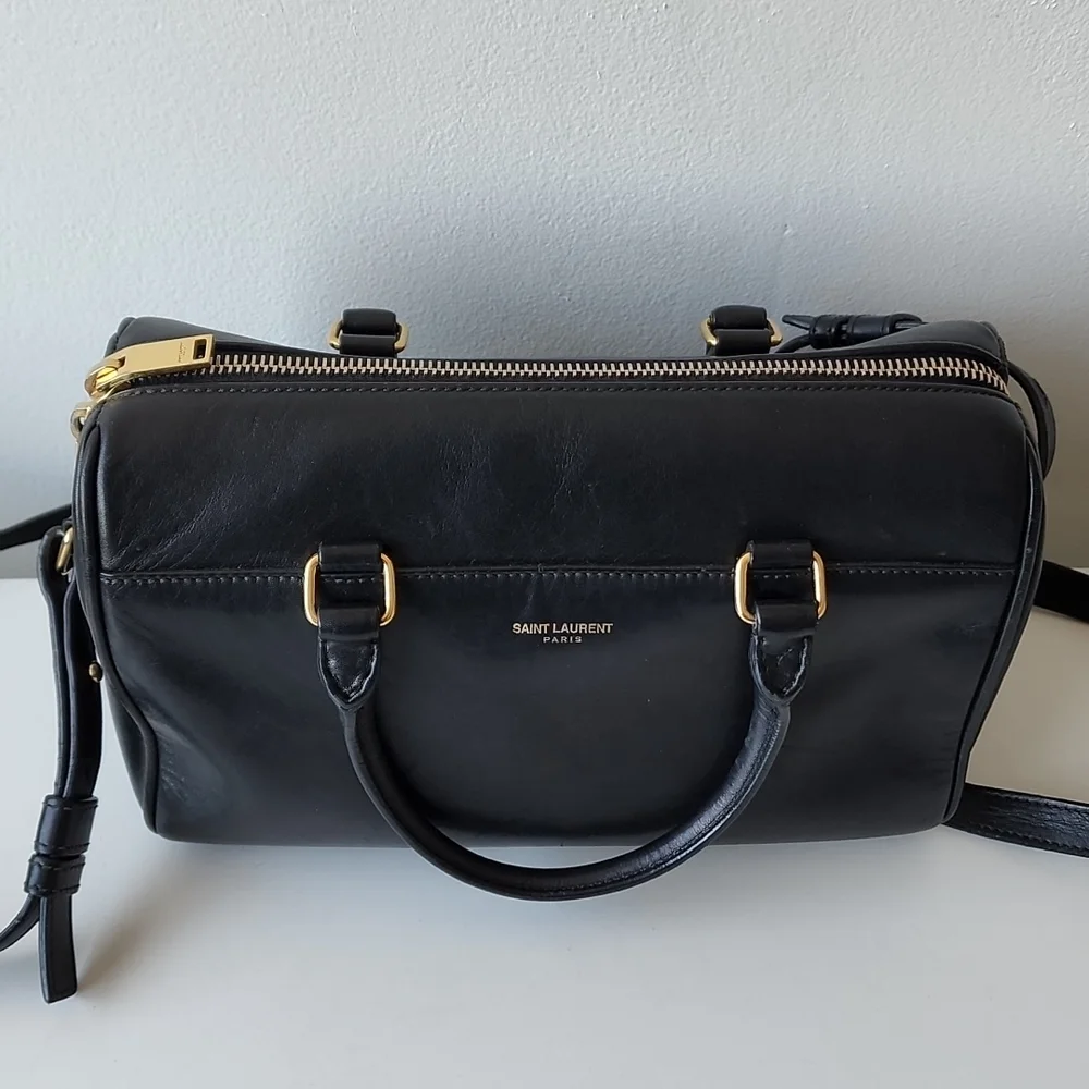 Saint Laurent Black Leather Bag - Picture 2 of 7